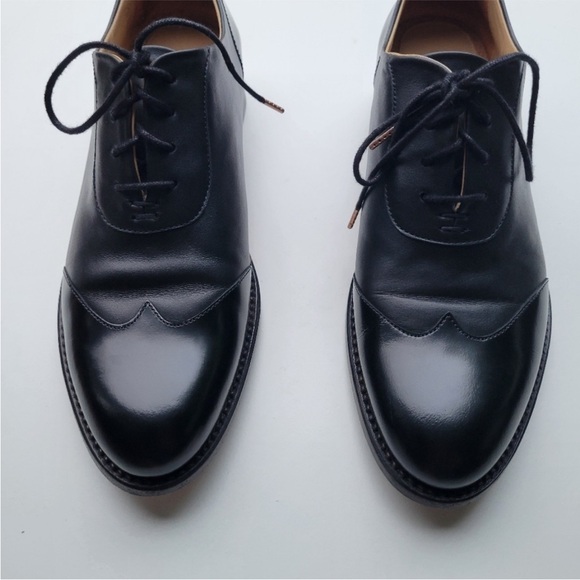 The Office of Angela Scott Mr. Evans Wingtip Oxford Shoe Loafer Black size 40 - Picture 5 of 12